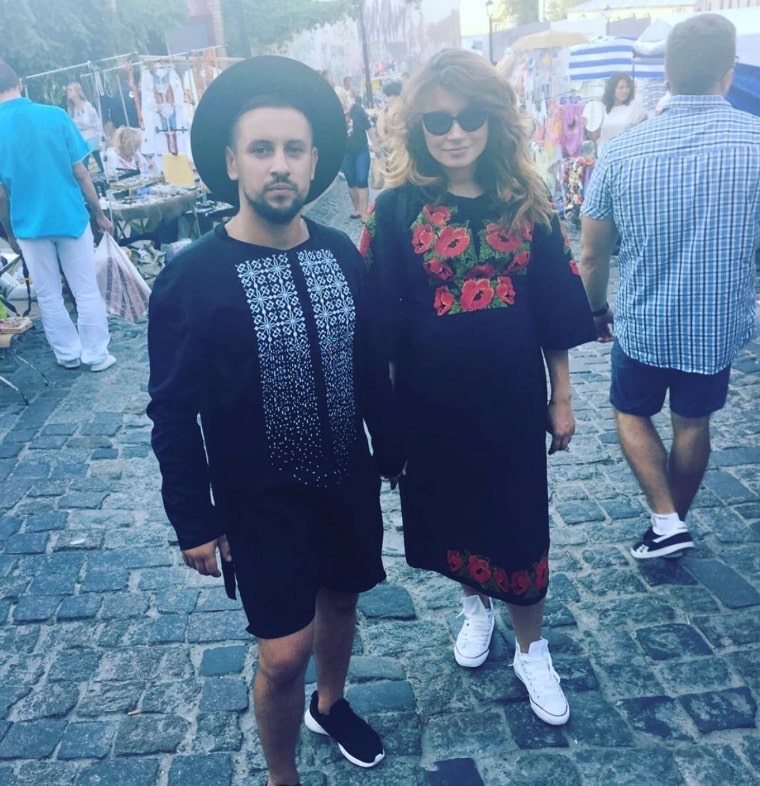 Дима Монатик с женой